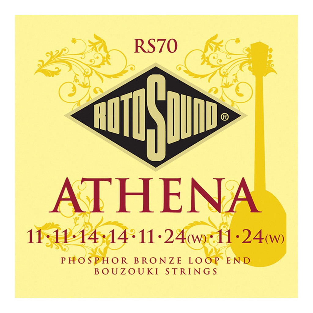RS70-Rotosound RS70 Athena Phosphor Bronze Loop End 8-String Bouzouki Strings (11-30)-Living Music