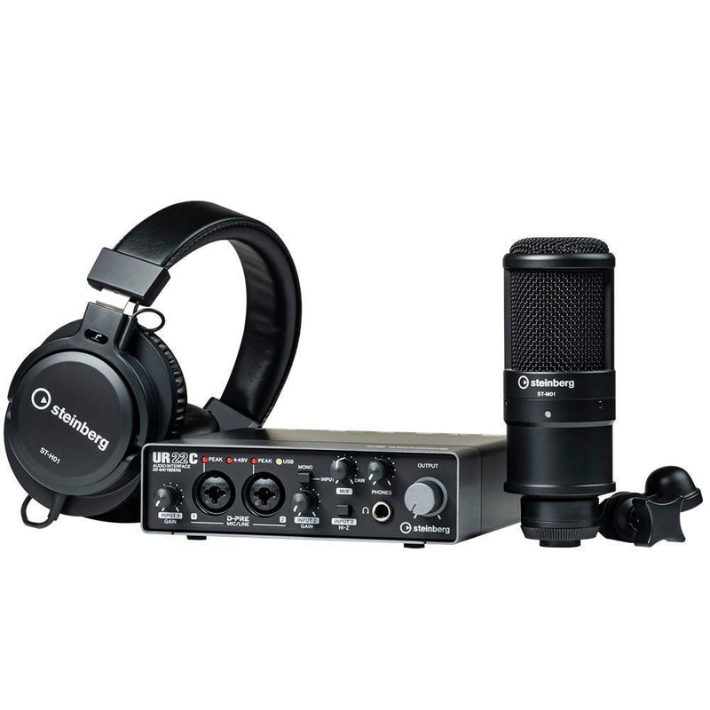 UR22C-RPACK-Steinberg 'UR22C' Recording Pack with USB Interface, Headphones, Mic and Software-Living Music