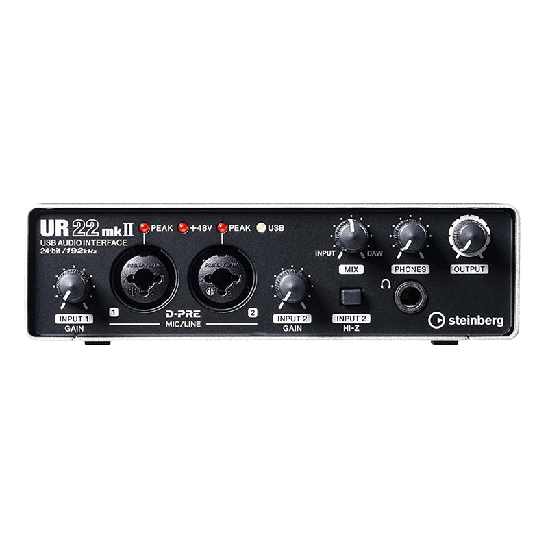 UR22MKII-Steinberg 'UR22MKII' 2-Channel USB Audio and MIDI Interface with Cubase AI-Living Music