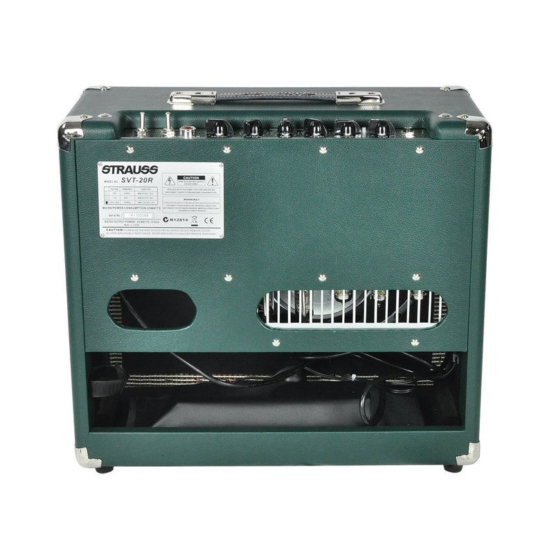 SVT-20R-GRN-Strauss SVT-20R 20 Watt Combo Valve Amplifier with Reverb (Green)-Living Music