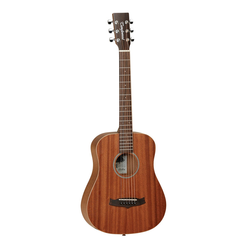 TW2TLH-Tanglewood 'Winterleaf' Left Handed Mahogany Acoustic Traveller Guitar with Gig Bag (Natural Satin)-Living Music