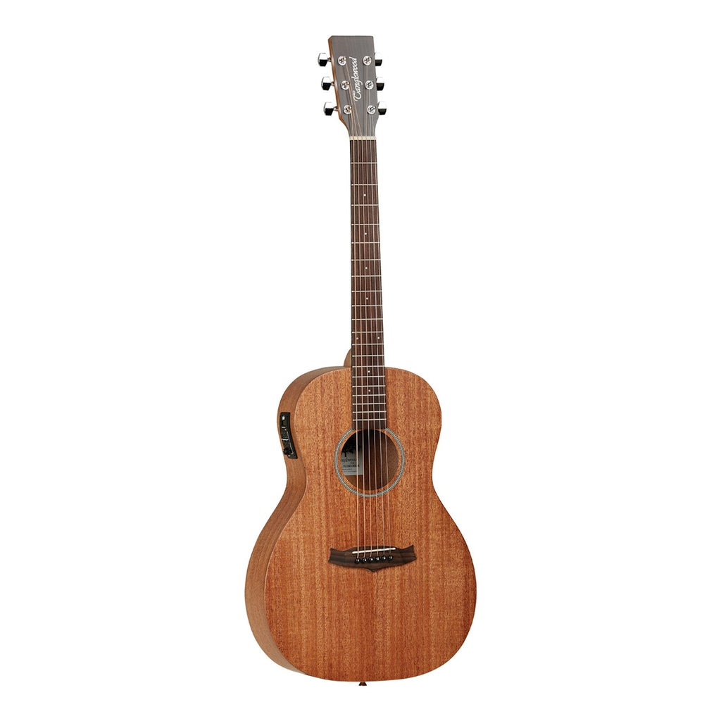 TW3E-Tanglewood 'Winterleaf' Mahogany Acoustic-Electric Parlour Guitar with Hard Case (Natural Satin)-Living Music