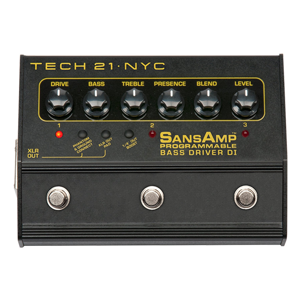 BASSDRV-P-Tech 21 'SansAmp' Bass Driver Programmable DI Pedal-Living Music