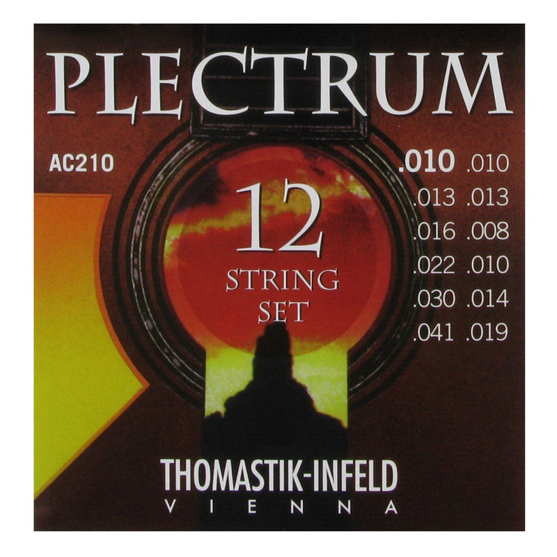 DTAC210-Thomastik DTAC210 Plectrum 12-String Acoustic Guitar Guitar Strings (10-41)-Living Music