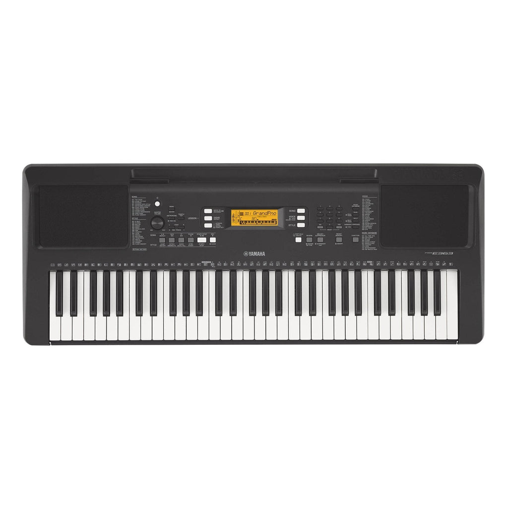 PSRE363-Yamaha PSR-E363 61-Key Portable Keyboard (Black)-Living Music